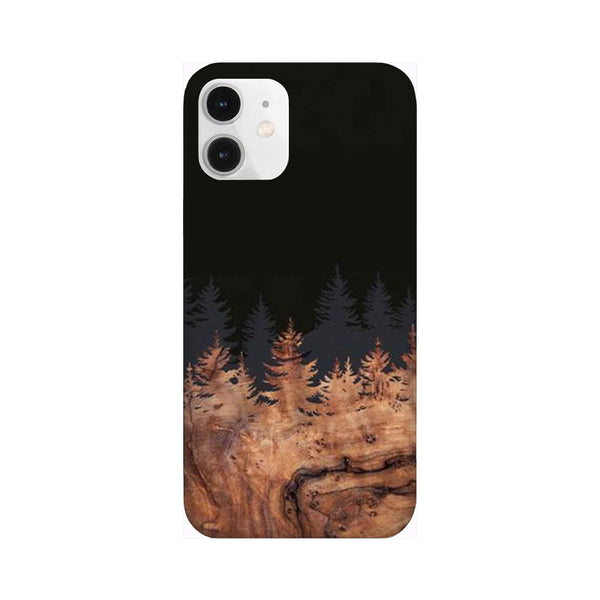 Wood Pattern With Snowflakes Pattern Mobile Case Cover for iPhone 12/ iPhone 12 Mini/ iPhone 12 Pro/ iPhone 12 Pro Max