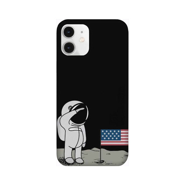 USA Astronaut Pattern Mobile Case Cover for iPhone 12/ iPhone 12 Mini/ iPhone 12 Pro/ iPhone 12 Pro Max