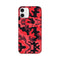 Military Red Camo Pattern Mobile Case Cover for iPhone 12/ iPhone 12 Mini/ iPhone 12 Pro/ iPhone 12 Pro Max