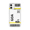 Goa ticket Printed Slim Cases and Cover for iPhone 12/ iPhone 12 Mini/ iPhone 12 Pro/ iPhone 12 Pro Max
