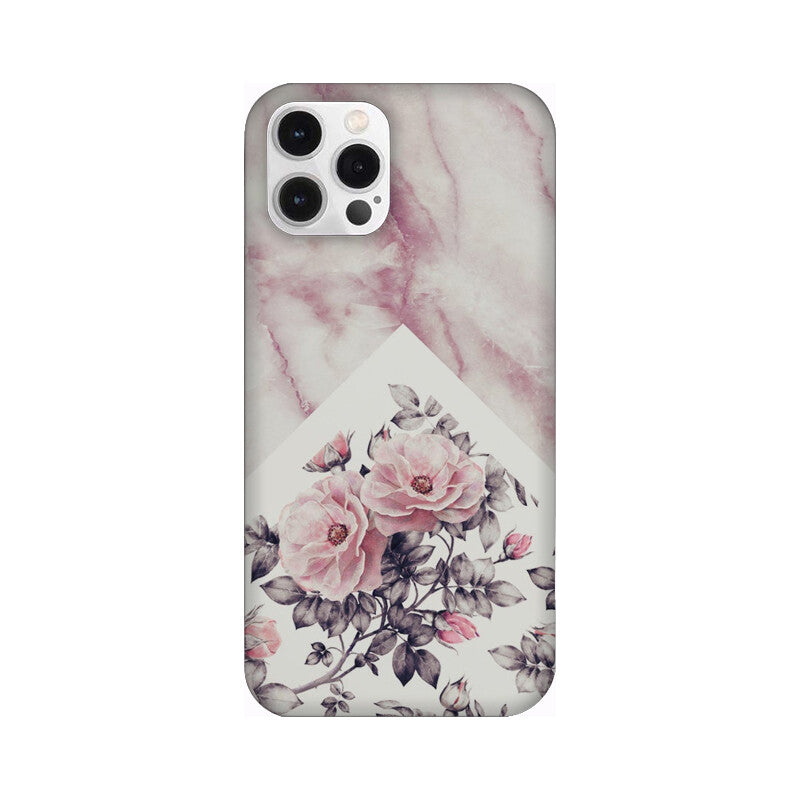 Light Pink Marble Pattern Mobile Case Cover for iPhone 12/ iPhone 12 Mini/ iPhone 12 Pro/ iPhone 12 Pro Max
