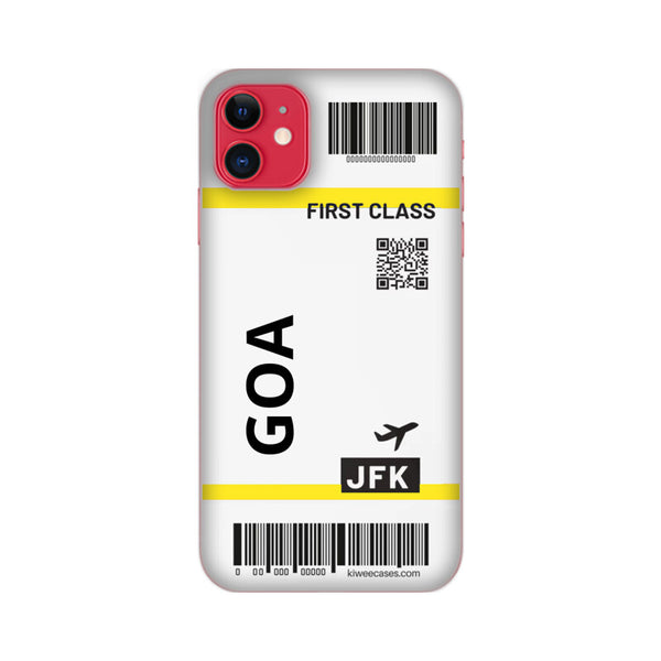 Goa ticket Printed Slim Cases and Cover for iPhone 11/ iPhone 11 Pro/ iPhone 11 Pro Max