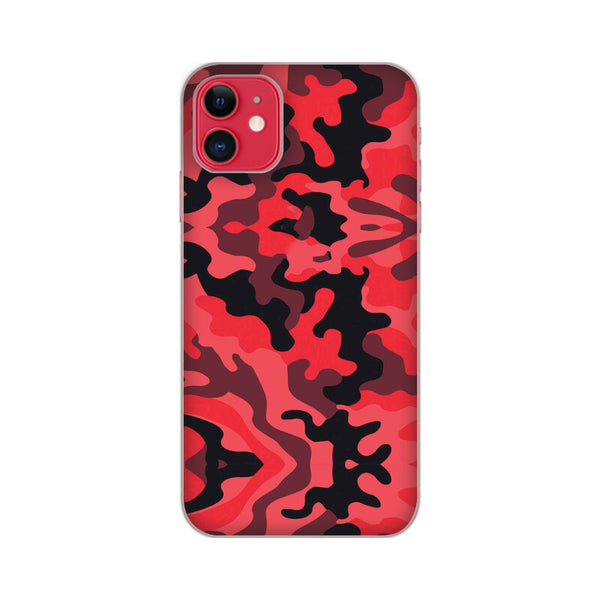 Military Red Camo Pattern Mobile Case Cover for iPhone 11/ iPhone 11 Pro/ iPhone 11 Pro Max