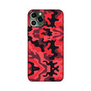 Military Red Camo Pattern Mobile Case Cover for iPhone 11/ iPhone 11 Pro/ iPhone 11 Pro Max