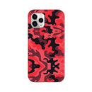 Military Red Camo Pattern Mobile Case Cover for iPhone 11/ iPhone 11 Pro/ iPhone 11 Pro Max