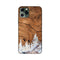 Wood Surface and Snowflakes Mobile Case Cover for iPhone 11/ iPhone 11 Pro/ iPhone 11 Pro Max