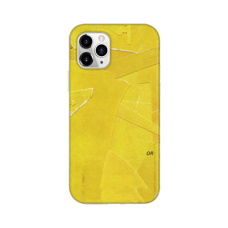 Yellow Paper Pattern Mobile Case Cover for iPhone 11/ iPhone 11 Pro/ iPhone 11 Pro Max