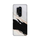 Black Patch White Marble Pattern Mobile Case Cover for OnePlus 8/ OnePlus 8 Pro