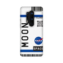 Flying to Moon Flight Ticket Pattern Mobile Cover for OnePlus 8/ OnePlus 8 Pro