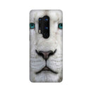 White Lion Portrait Pattern Mobile Case Cover for OnePlus 8/ OnePlus 8 Pro