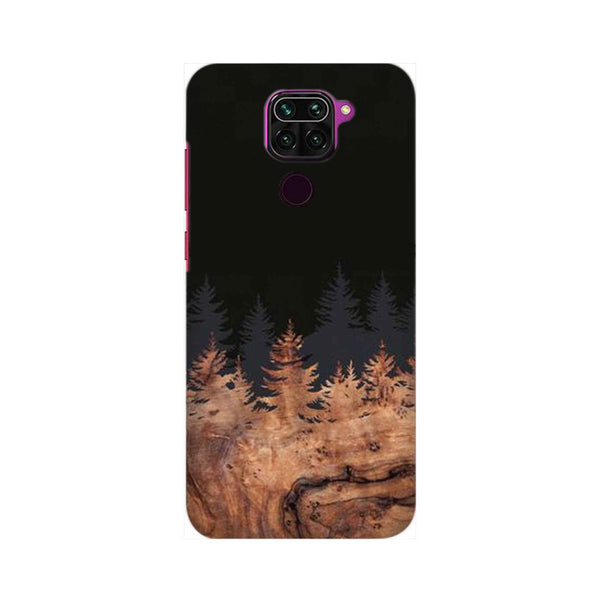 Wood Pattern With Snowflakes Pattern Mobile Case Cover for Redmi Note 9/ Redmi Note 9 Pro