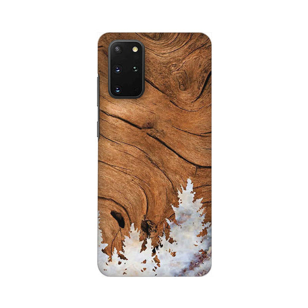 Wood Surface and Snowflakes Mobile Case Cover for Galaxy S20 Plus