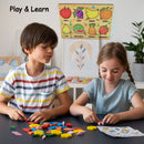 Fruit-Filled Fun! Educational Wooden Puzzle for Toddlers & Kids