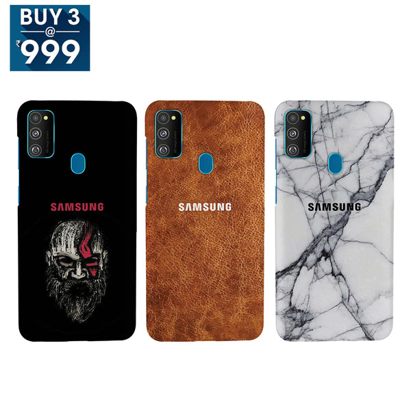 Combo Offer On Beard, Desert And Marble Pattern Mobile Case For Galaxy M30s ( Pack Of 3 )