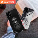 Combo Offer On Beard And Marble Pattern Mobile Case For iPhone 11 ( Pack Of 2 )