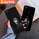 Combo Offer On Black And White Joker And Old Beard Man Pattern Mobile Case For Redmi Note 8 ( Pack Of 2 )