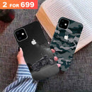 Combo Offer On Biker And Green Camo Pattern Mobile Case For IPhone 11 ( Pack Of 2 )