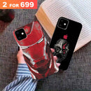 Iron Man & Beard Old Man Mobile Case Combo For IPhone 11 (Pack of 2)