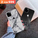 Combo Offer On Biker And Marble Pattern Mobile Case For IPhone 11 Pro Max ( Pack Of 2 )