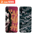Combo Offer On Joker And Green Camo Pattern Mobile Case For Redmi Note 8 ( Pack Of 2 )