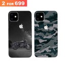 Combo Offer On Biker And Green Camo Pattern Mobile Case For IPhone 11 ( Pack Of 2 )