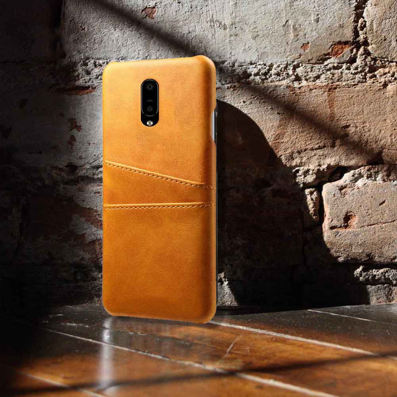 Brown Leather Mobile Cover for Oneplus 7