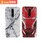 Combo Offer On Iron Man And Marble Pattern Mobile Case For Oneplus 7 Pro ( Pack Of 2 )