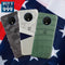 Combo Offer On Marble And Blue, Camo And Green Boxes Pattern Mobile Case For Oneplus 7T ( Pack Of 3 )