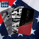 Combo Offer On Red Camo, Superme And Green Pattern Mobile Case For Oneplus 6 ( Pack Of 3 )