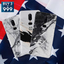 Combo Offer On Natural Marble Pattern Mobile Case For Oneplus 6 ( Pack Of 3 )