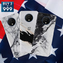 Combo Offer On Natural Marble Pattern Mobile Case For Oneplus 7T ( Pack Of 3 )