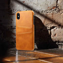 Brown Leather Mobile Cover for Iphone X