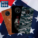 Combo Offer On Beard, Deasert And Military Camo Pattern Mobile Case For Oneplus 7T ( Pack Of 3 )