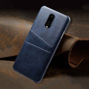 Navy Blue Leather Mobile Cover for Oneplus 7