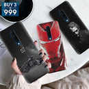 Combo Offer On Joker, Biker, Joker And Iron Man Pattern Mobile Case For Oneplus 7T Pro ( Pack Of 3 )