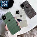 Combo Offer On Marble And Blue, Camo And Green Boxes Pattern Mobile Case For iPhone 11 ( Pack Of 3 )