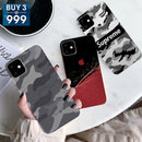 Combo Offer On Black And White, Camo And Superme Pattern Mobile Case For iPhone 11 ( Pack Of 3 )