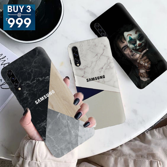 Combo Offer On Joker, And Marble With Colours Pattern Mobile Case For Galaxy A70 ( Pack Of 3 )