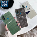 Combo Offer On Marble And Blue, Camo And Green Boxes Pattern Mobile Case For Galaxy M30s ( Pack Of 3 )