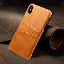 Brown Leather Mobile Cover for Iphone X