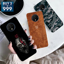 Combo Offer On Beard, Deasert And Military Camo Pattern Mobile Case For Oneplus 7T ( Pack Of 3 )