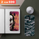 Combo Offer On Joker And Green Camo Pattern Mobile Case For Oneplus 6T ( Pack Of 2 )