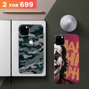 Combo Offer On Black And White Joker And Marble Pattern Mobile Case For IPhone 11 Pro ( Pack Of 2 )