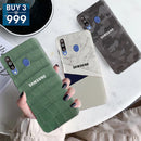 Combo Offer On Marble And Blue, Camo And Green Boxes Pattern Mobile Case For Galaxy M30 ( Pack Of 3 )