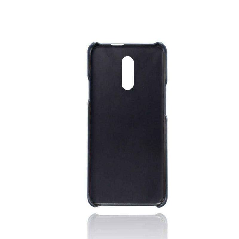 Navy Blue Leather Mobile Cover for Oneplus 7