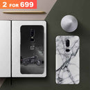 Combo Offer On Biker And Marble Pattern Mobile Case For Oneplus 6 ( Pack Of 2 )