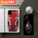 Iron Man & Beard Old Man Mobile Case Combo For IPhone 11 (Pack of 2)