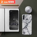 Combo Offer On Biker And Marble Pattern Mobile Case For Redmi Note 8 ( Pack Of 2 )