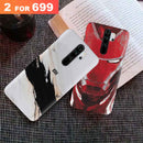 Combo Offer On Iron Man And Marble Pattern Mobile Case For Redmi Note 8 Pro ( Pack Of 2 )