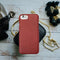 Red Leather Case for Iphone 8